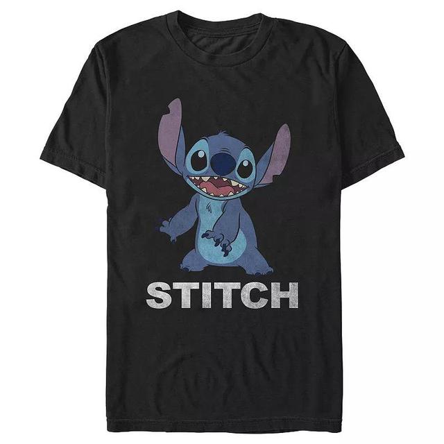 Disneys Lilo & Stitch Happy Stitch Mens Graphic Tee Product Image