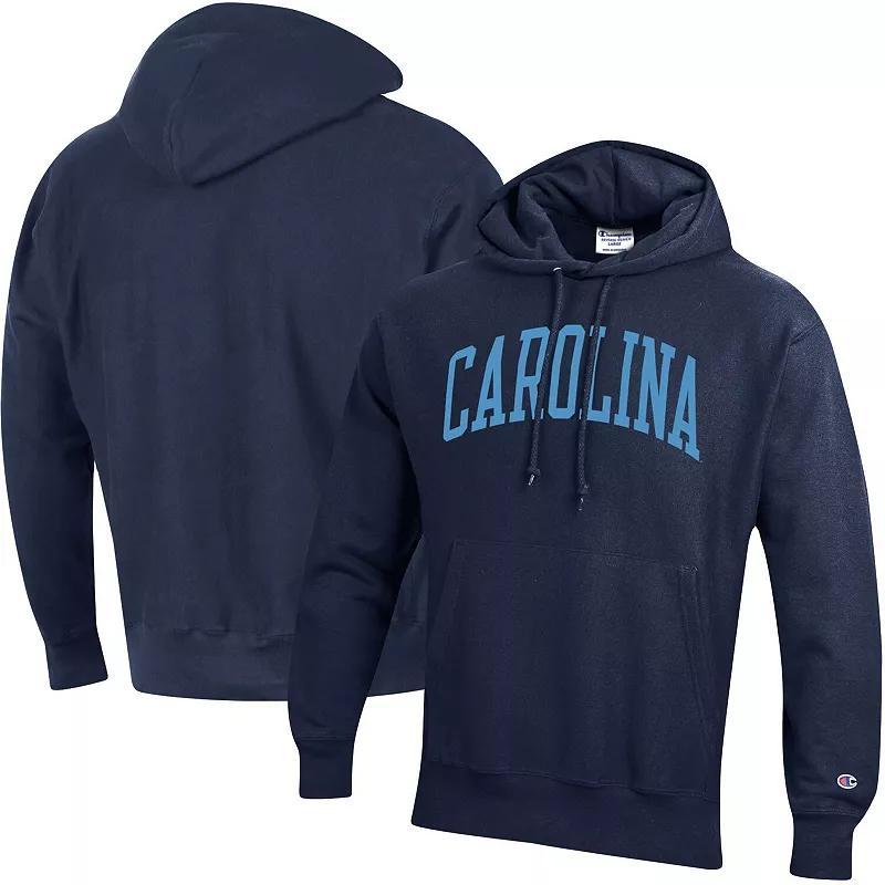 Mens Champion North Carolina Tar Heels Team Arch Reverse Weave Pullover Hoodie Blue Product Image