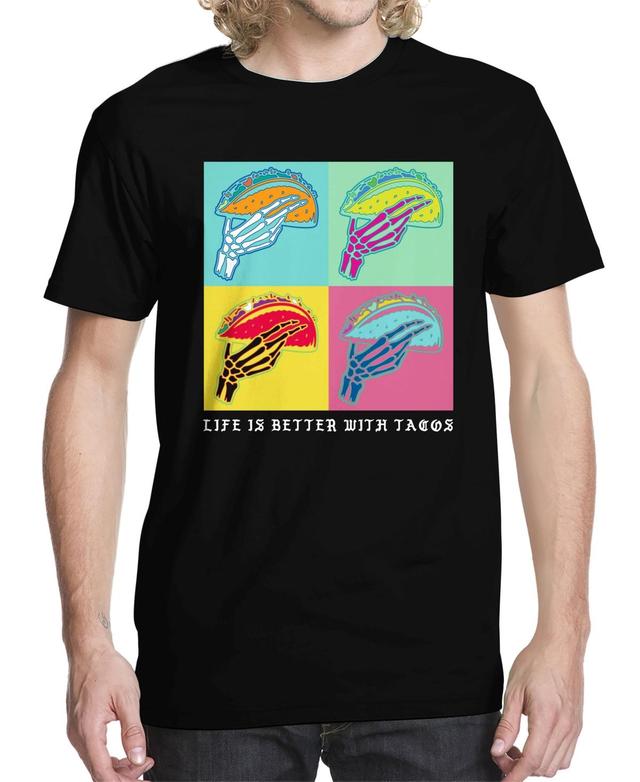 Mens Better with Tacos Graphic T-shirt Product Image