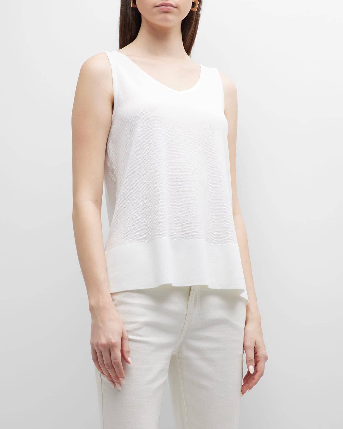 Womens V-Neck Soft Knit Tank Top Product Image