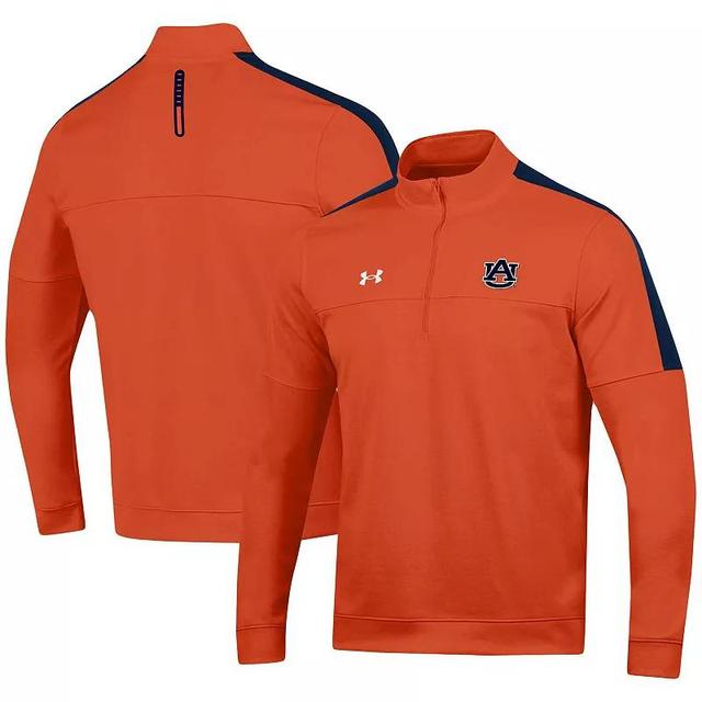 Mens Under Armour Auburn Tigers Midlayer Half-Zip Jacket Product Image