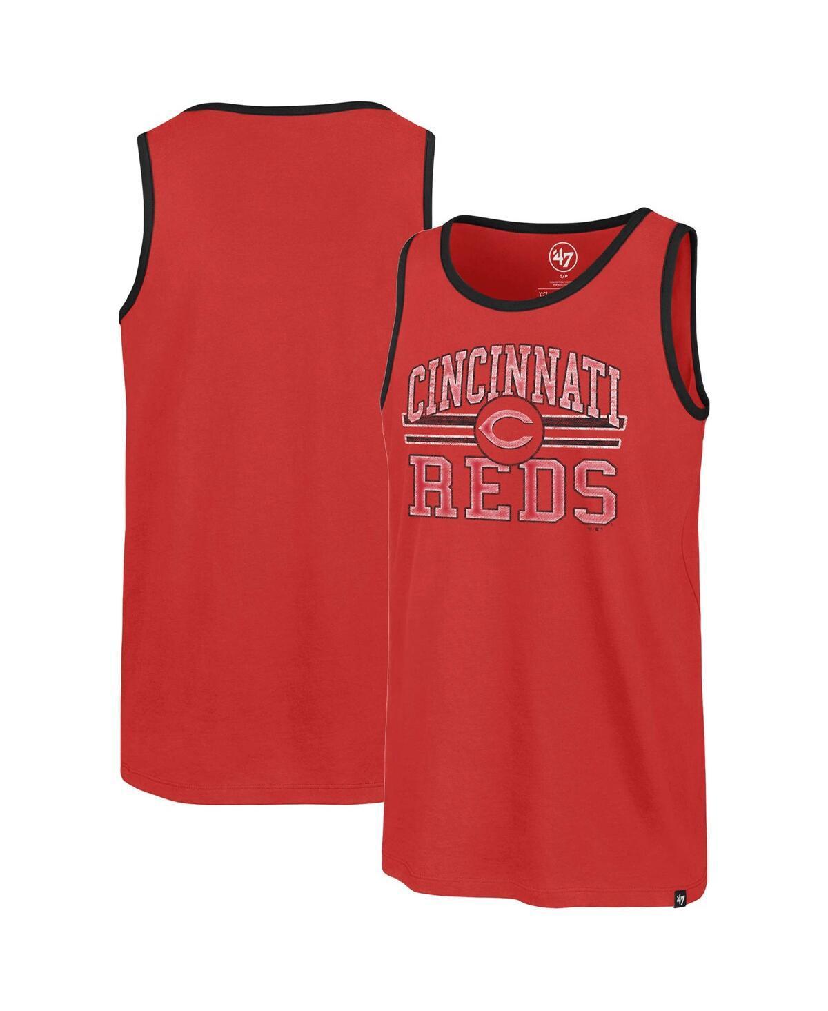 Mens 47 Brand Red Cincinnati Reds Winger Franklin Tank Top Product Image