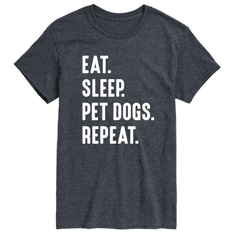 Big & Tall Eat Sleep Dogs Tee, Mens Product Image