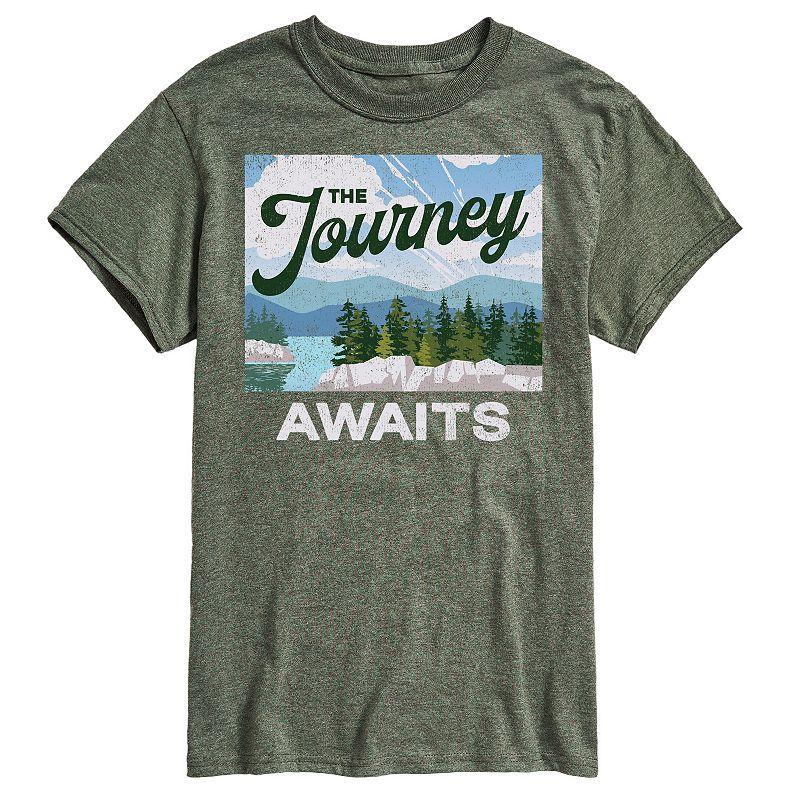 Mens The Journey Awaits Graphic Tee Product Image