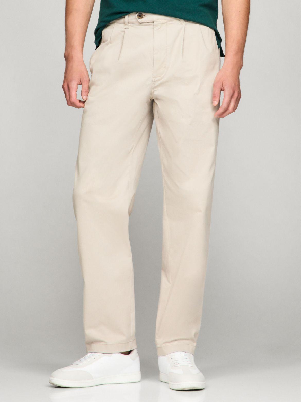 Tommy Hilfiger Men's Archive Twill Wide-Leg Chino - Beige - 36W x 30L Product Image