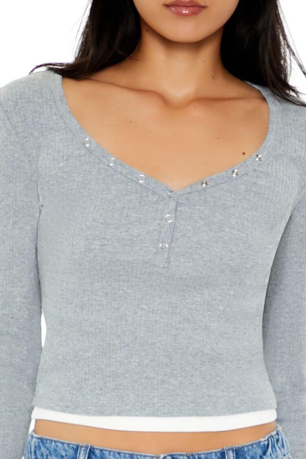 Layered Henley Combo Top | Forever 21 Product Image