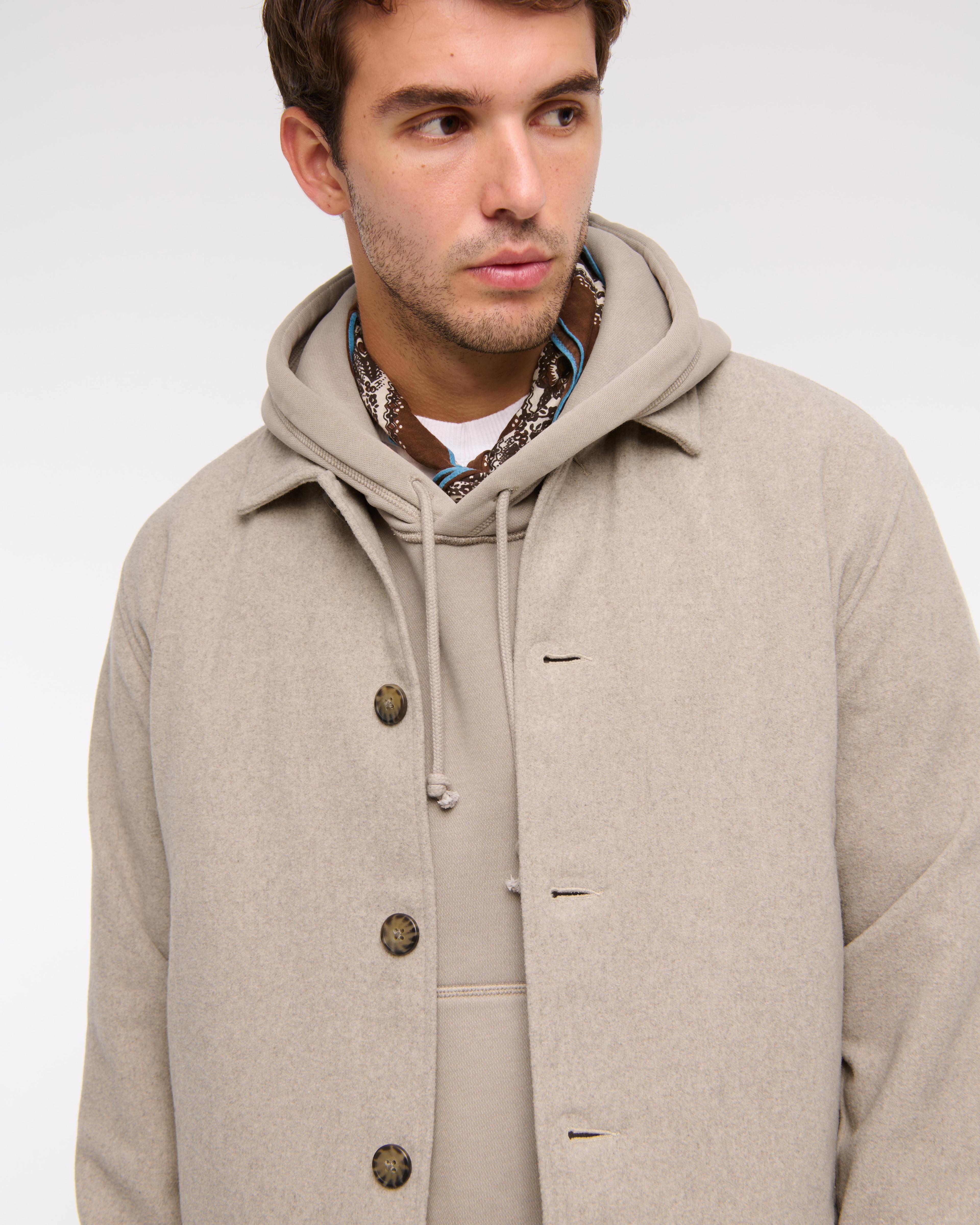 Wool-Blend Shirt Jacket Product Image