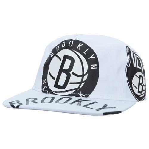 Mitchell & Ness Mens Mitchell & Ness Nets In Your Face Deadstock Snapback - Mens Black/White Product Image