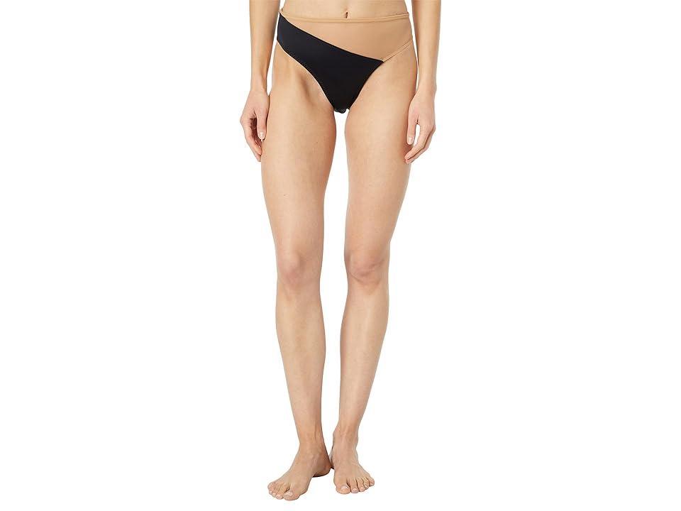 Norma Kamali Snake Mesh Bottom Black. (also in S, XS). Product Image