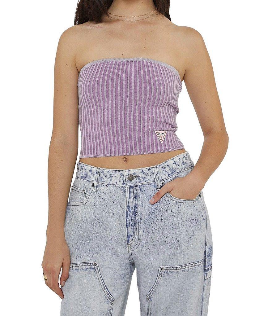 Guess Vertical Stripe Tube Top Product Image