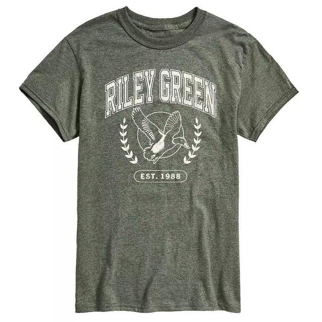 Mens Riley Green Collegiate Graphic Tee Grey Green Product Image