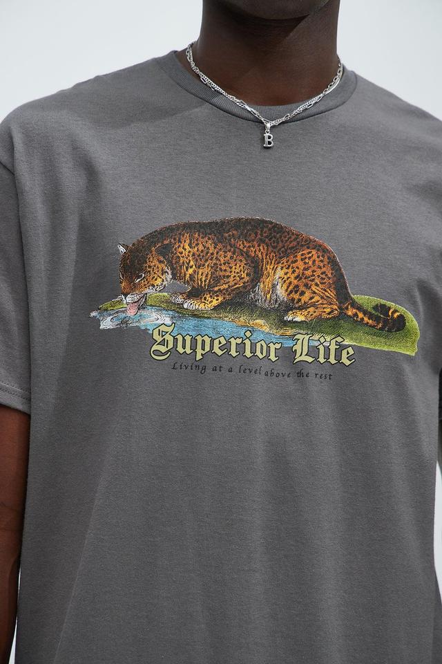 Superior Life Short Sleeve Tee - Charcoal Product Image