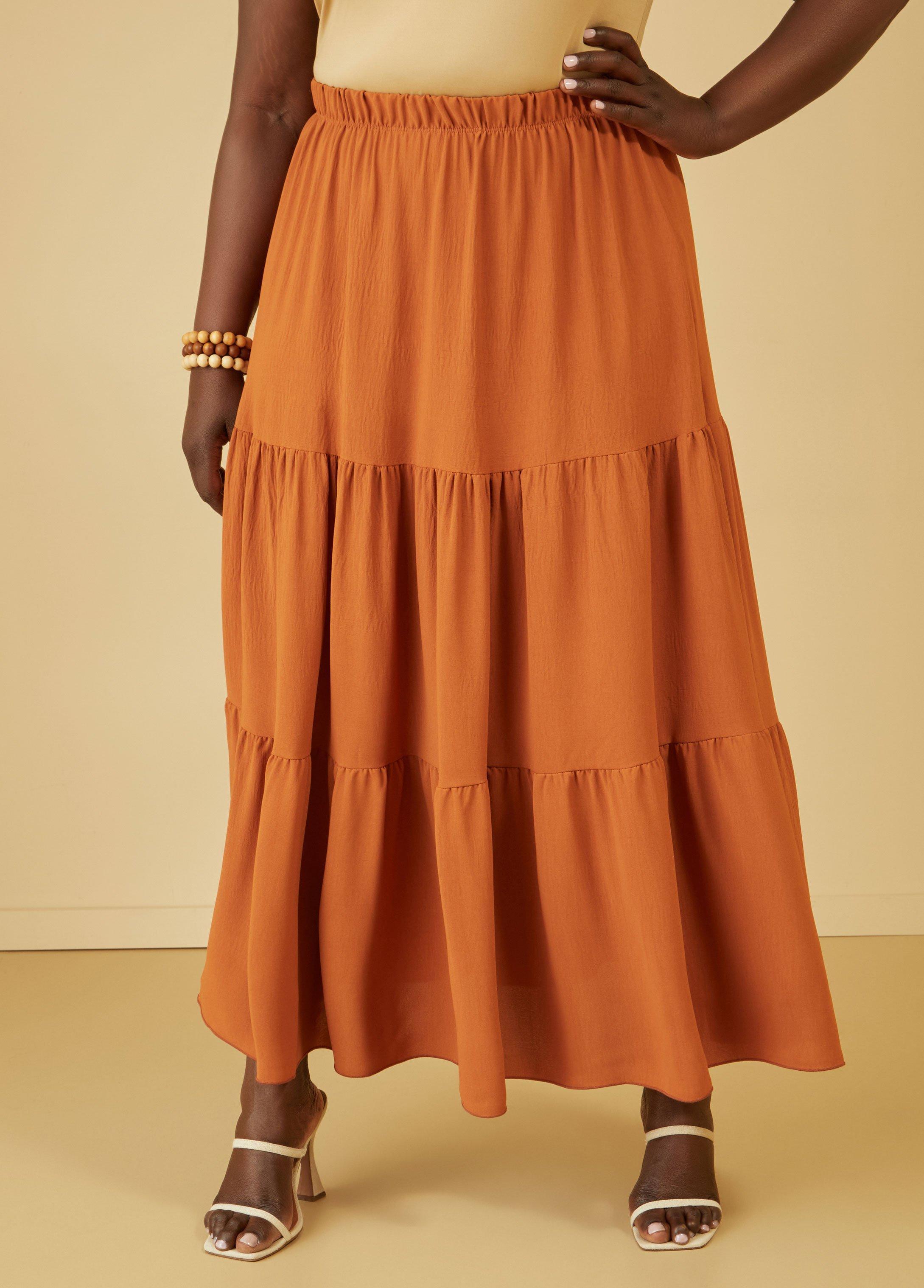 Flounced Maxi Skirt Product Image