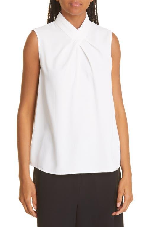 Misook Woven Crepe de Chine Sleeveless Blouse Product Image