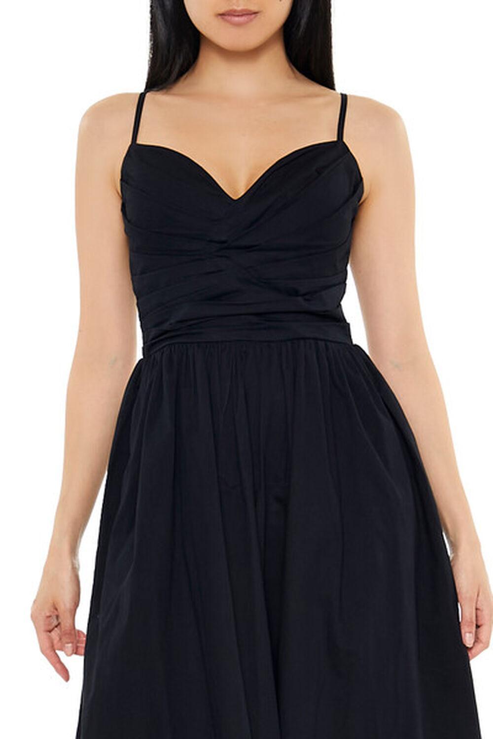 Pleated Sweetheart Midi Dress | Forever 21 Product Image