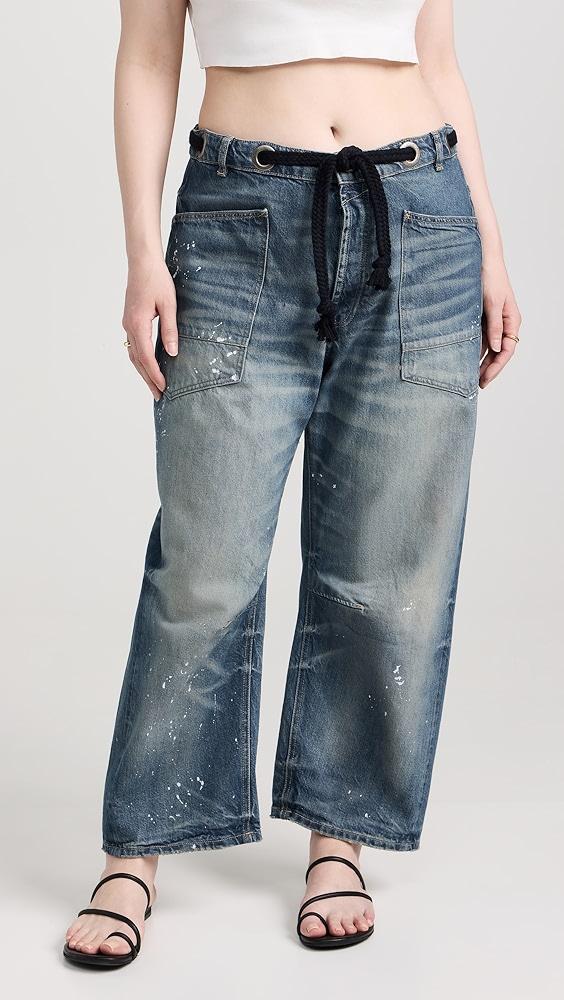 Free People Moxie Pull-On Barrel Jeans | Shopbop Product Image