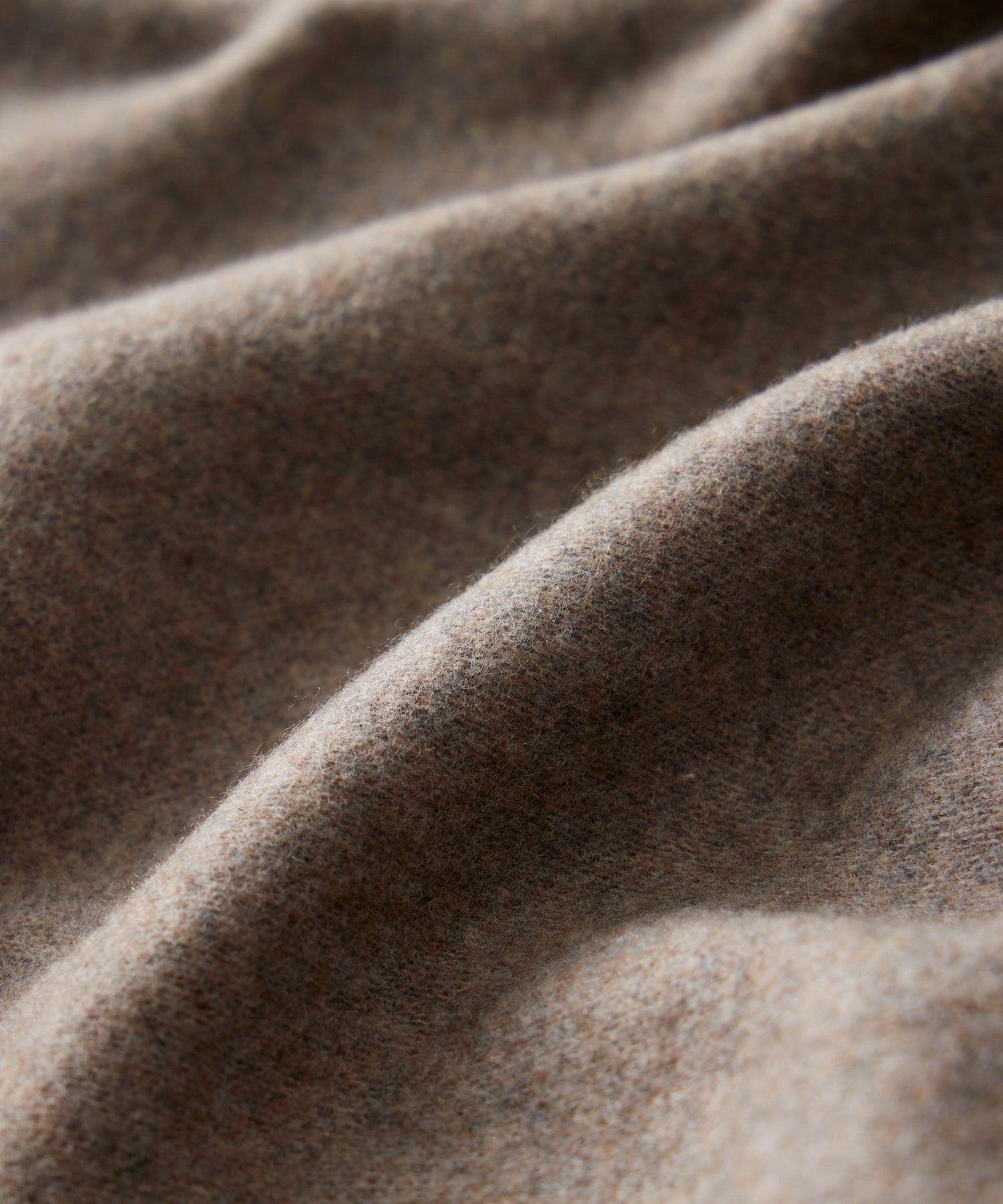 Italian Cashmere Bomber in Taupe Product Image