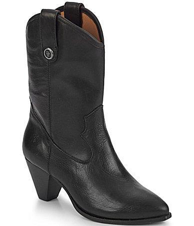 Womens June Leather Cowboy Booties Product Image