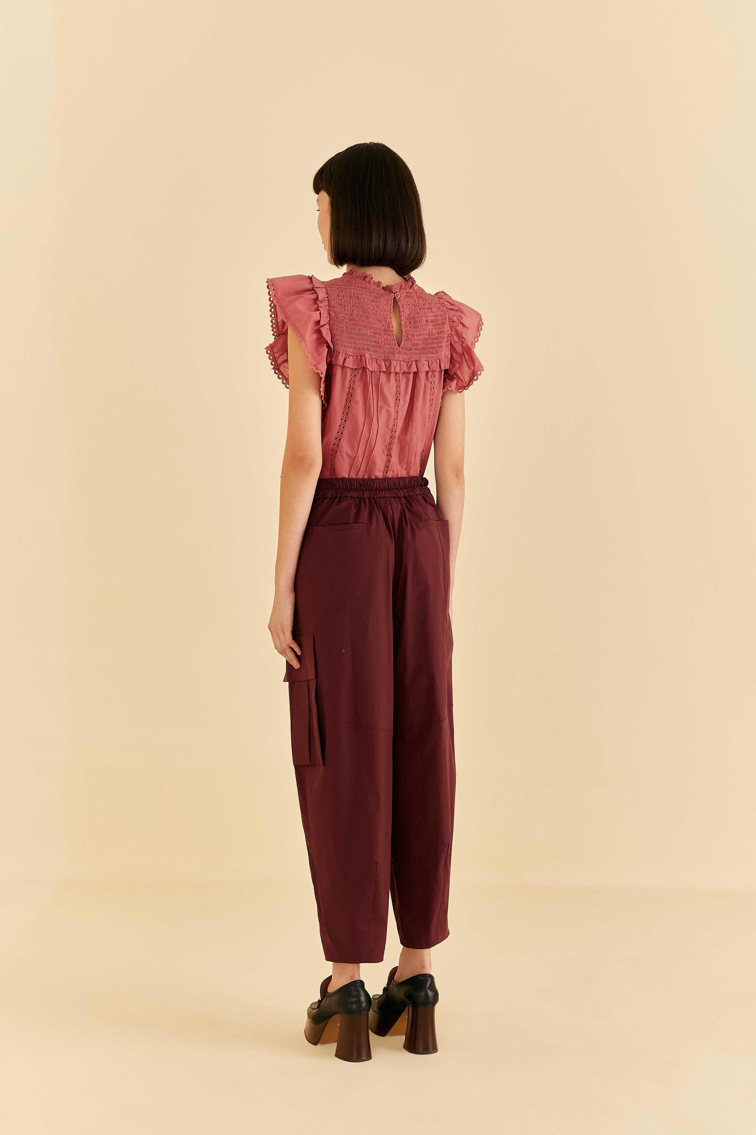 Blush Organic Cotton Cargo Pants Product Image