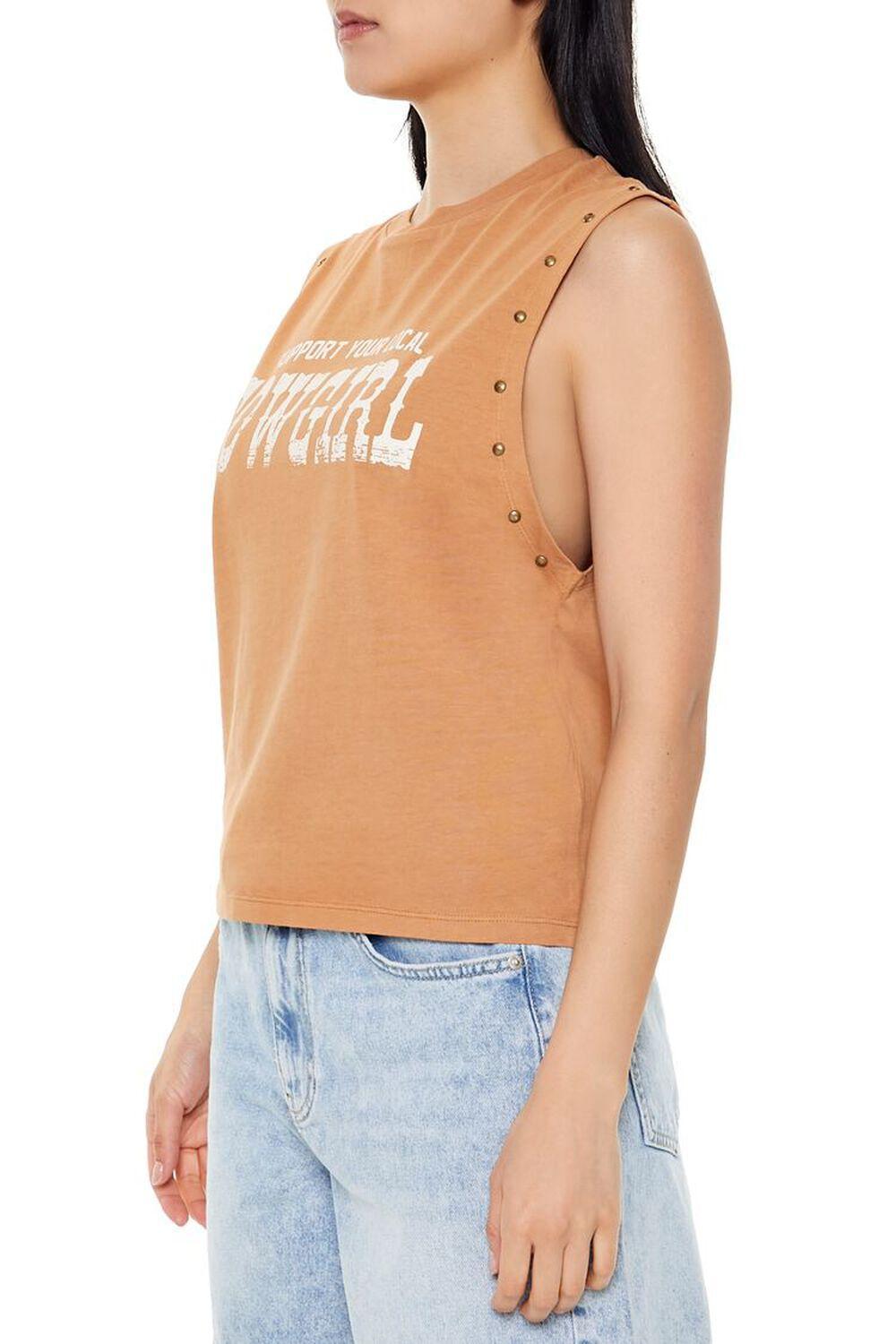 Studded Cowgirl Graphic Muscle Tee | Forever 21 Product Image