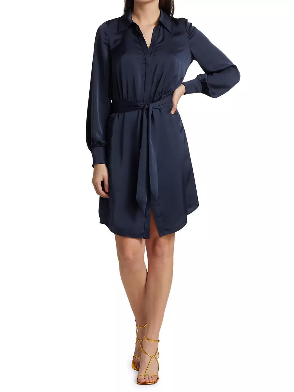 Womens Ayla Tie-Front Shirtdress product image