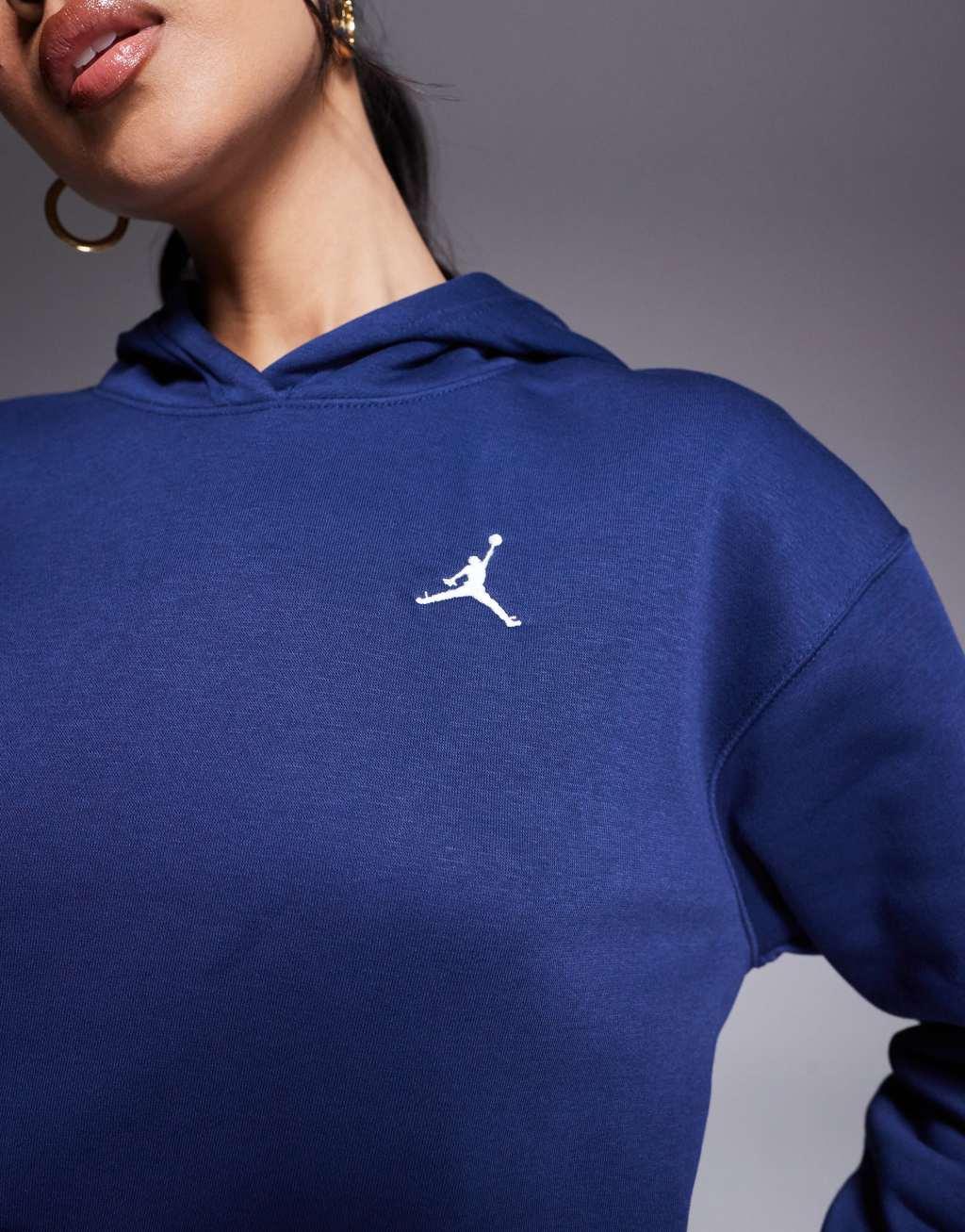 Nike Air Jordan Brooklyn Fleece hoodie in navy Product Image