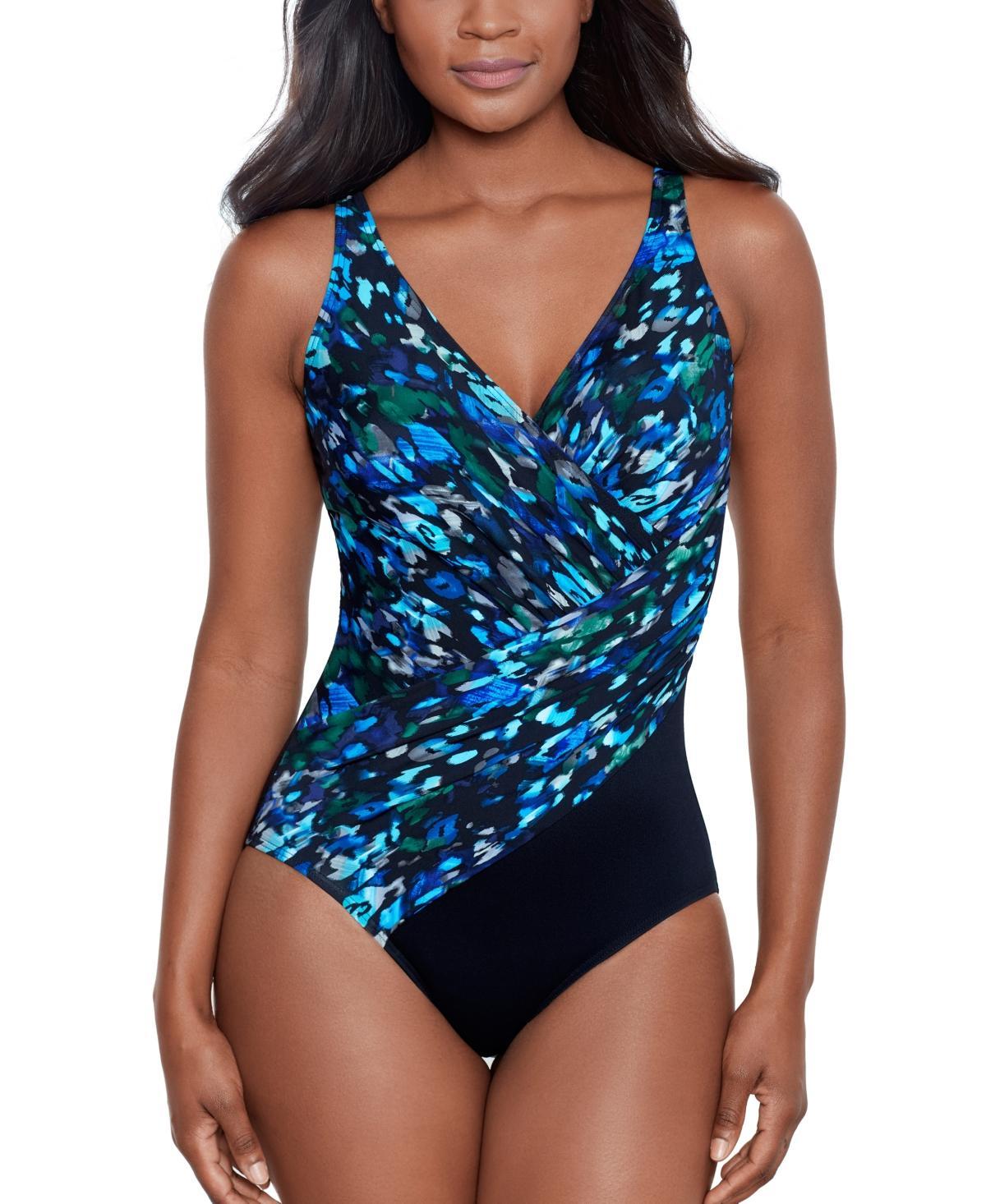 Miraclesuit Womens Sophisticat Oceanus Tummy Control One-Piece Swimsuit Product Image