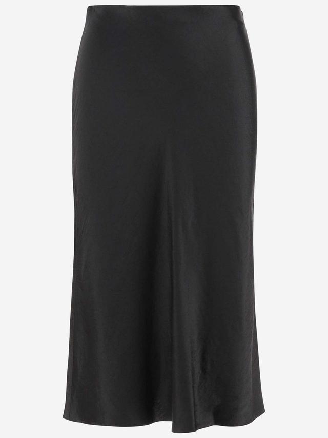 Satin Skirt In Black Product Image