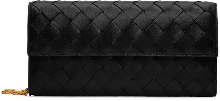 BOTTEGA VENETA Black Mini Chain Bag In 8425 Black Gold Product Image