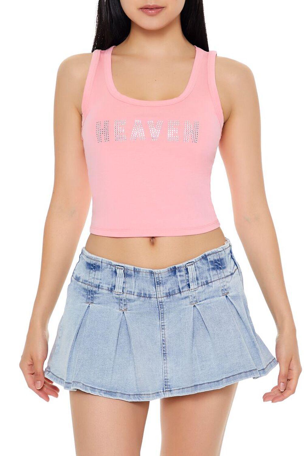 Heaven Rhinestone Tank Top | Forever 21 Product Image