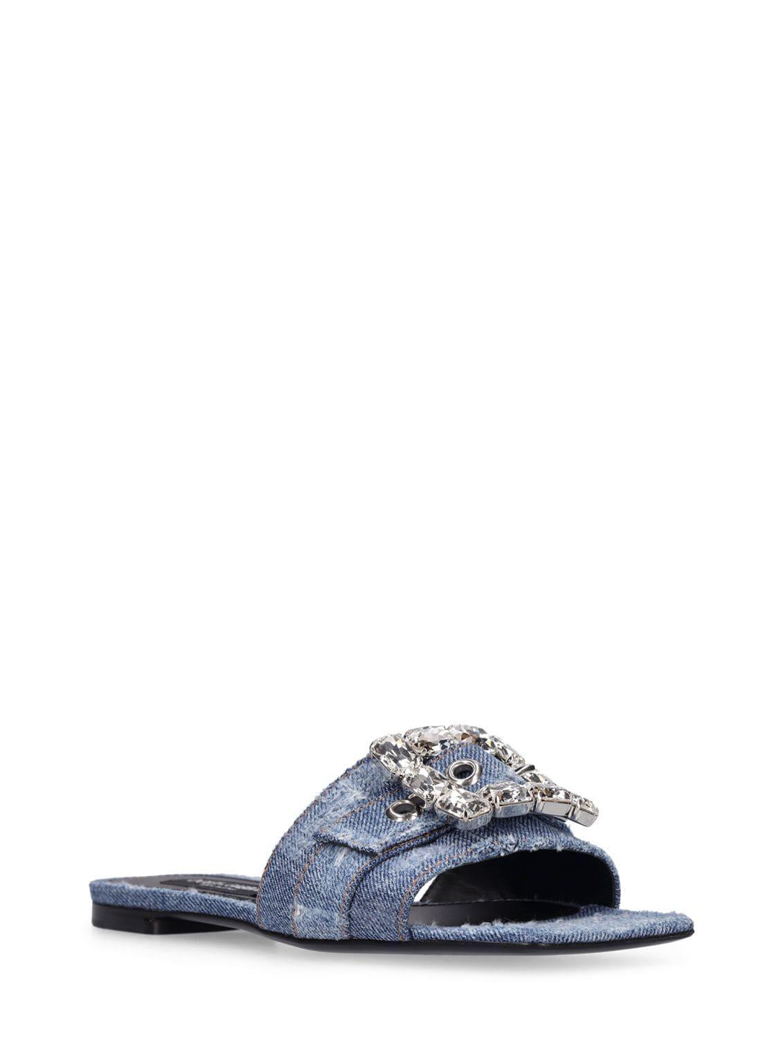 DOLCE & GABBANA Sandals In Blue Product Image