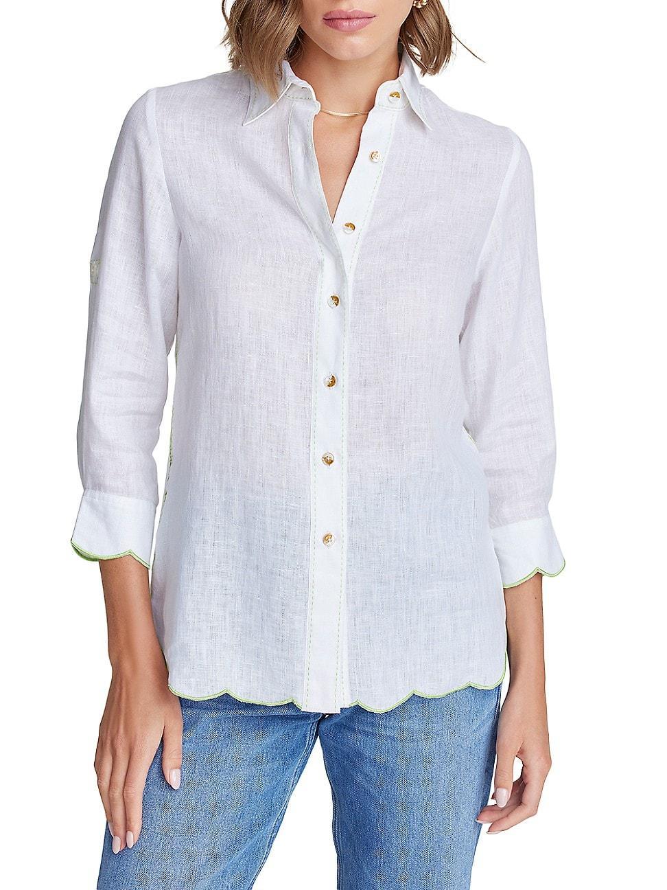 Womens Hadley Cocktail Linen Shirt product image