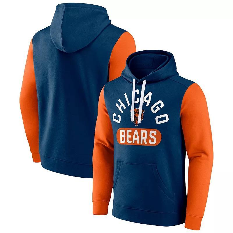 Mens Fanatics Navy Chicago Bears Extra Point Pullover Hoodie Product Image