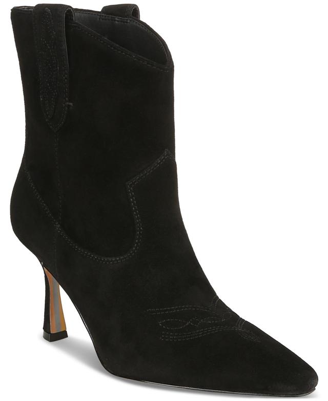 Sam Edelman Womens Moe Pointed-Toe Pull-On Western Boots Product Image