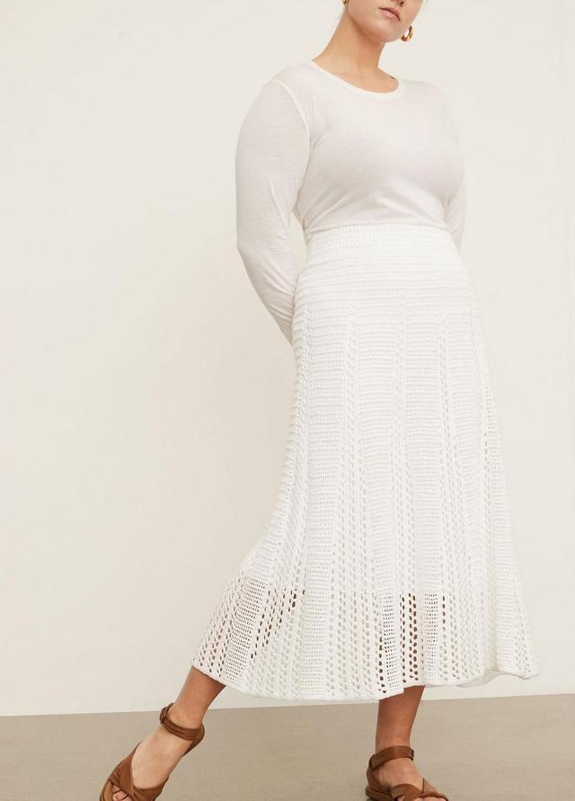 Godet Crochet Skirt Product Image