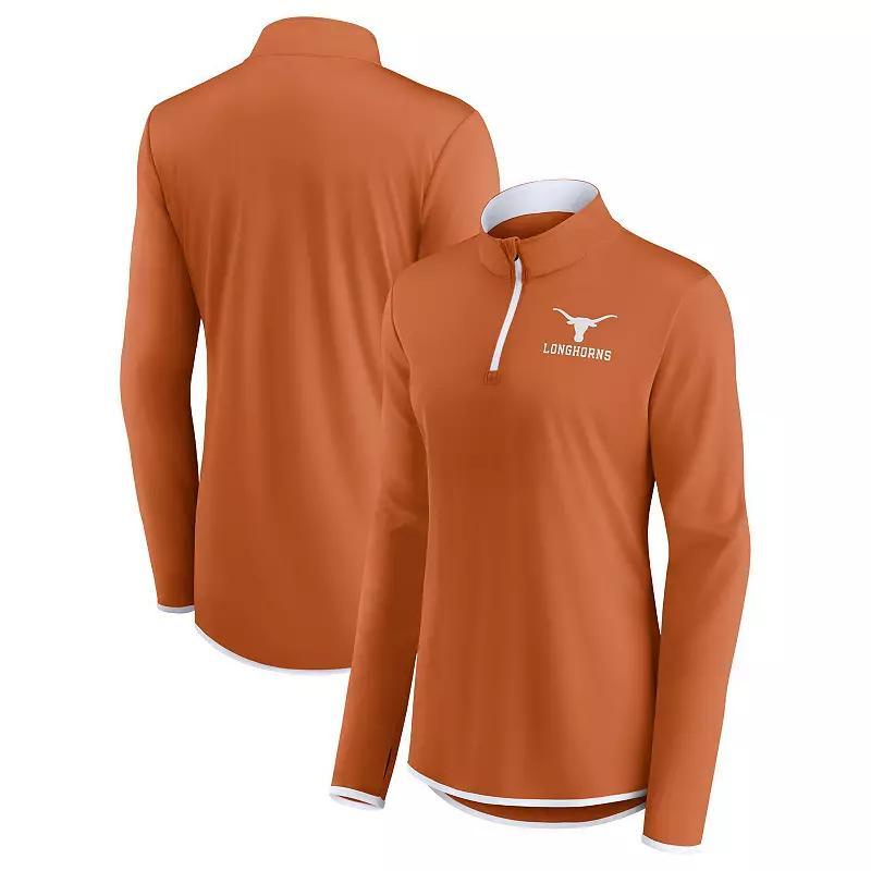 Womens Fanatics Branded Texas Orange Texas Longhorns Worth the Drive Quarter-Zip Top Product Image