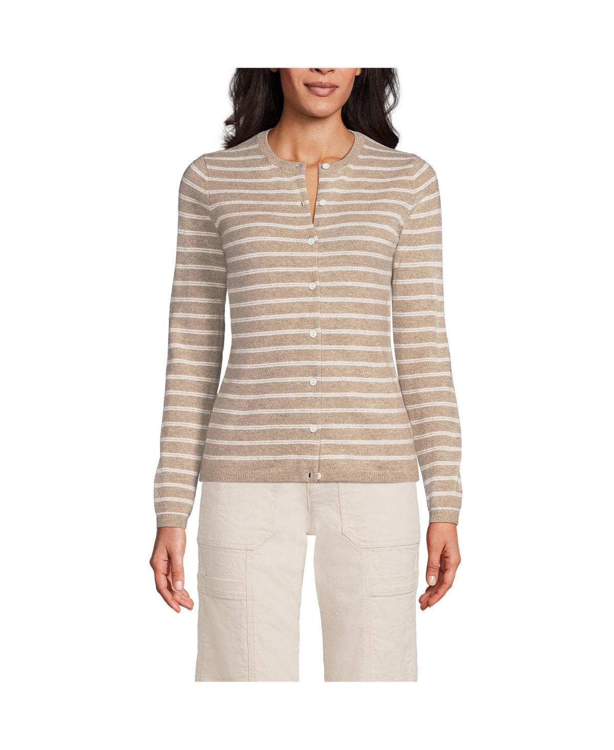 Womens Lands End Classic Cashmere Cardigan Sweater Product Image