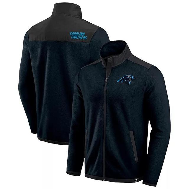 Mens Darius Rucker Collection by Fanatics Carolina Panthers Color Block Polar Fleece Full-Zip Jacket Product Image