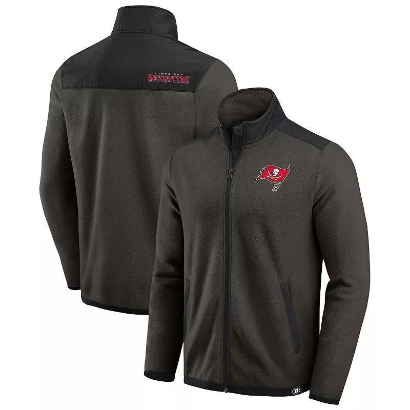 Mens Darius Rucker Collection by Fanatics Pewter Tampa Bay Buccaneers Color Block Polar Fleece Full-Zip Jacket Product Image