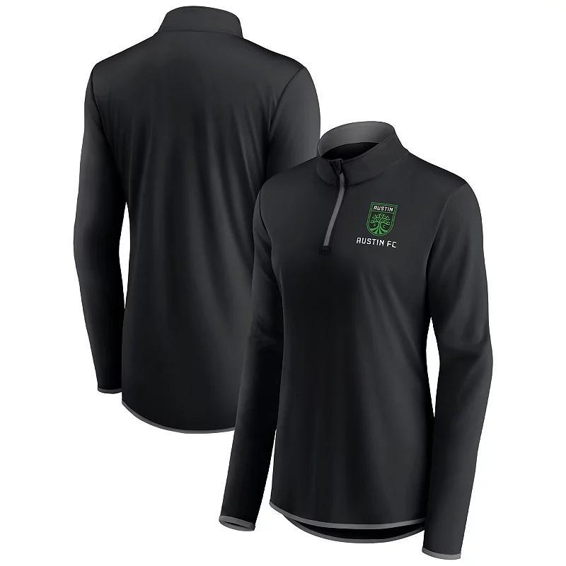 Womens Fanatics Branded Black Austin FC Worth the Drive Quarter-Zip Top Product Image