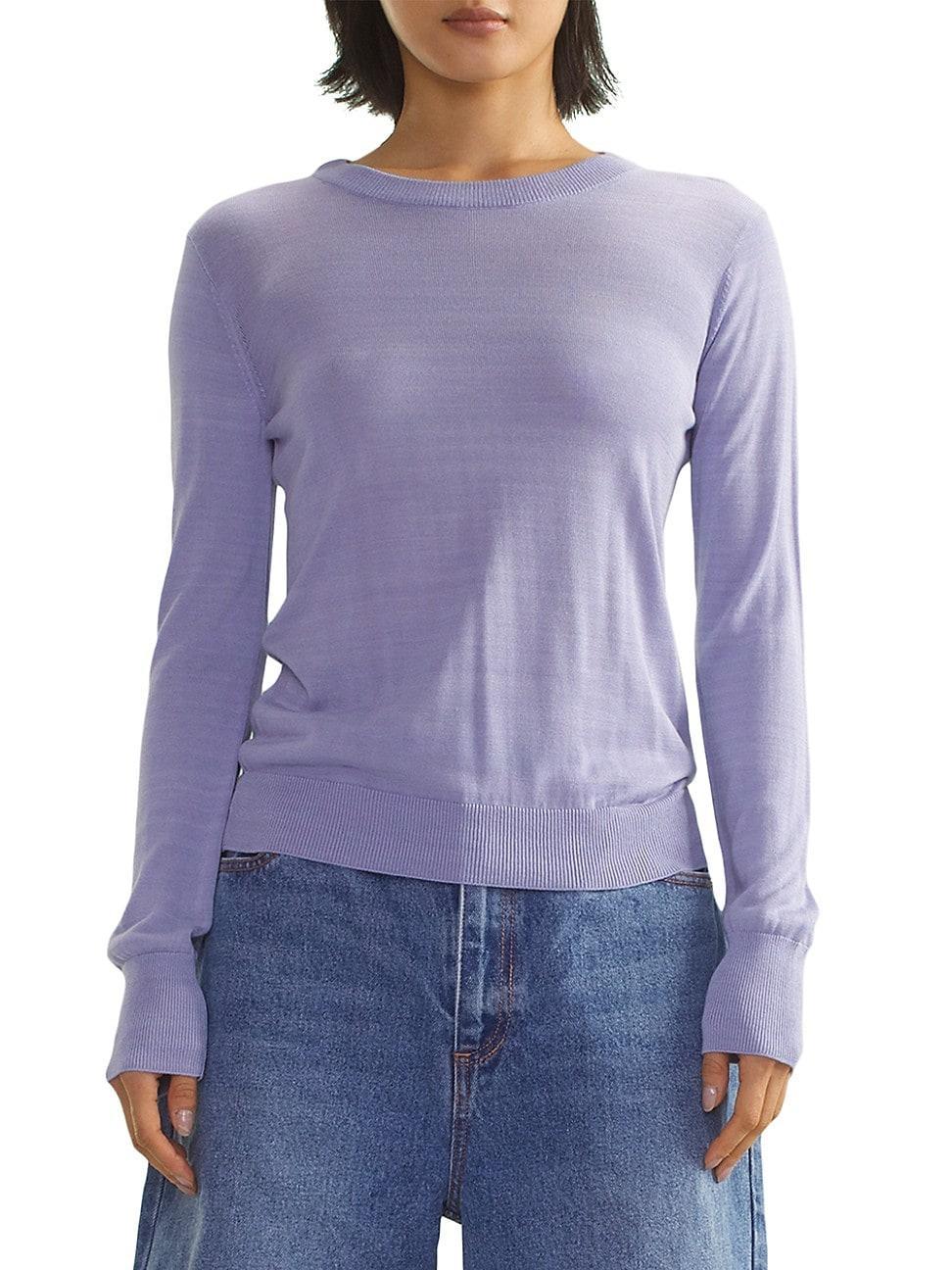 Womens Knit Crewneck Top Product Image