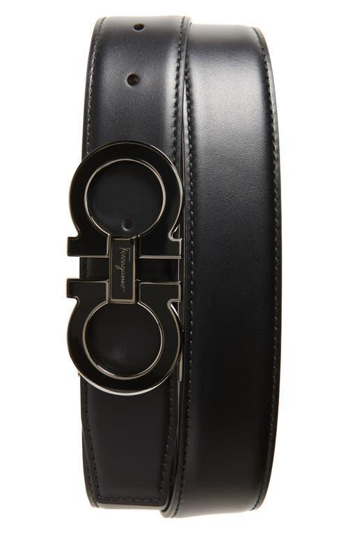 Mens Enamel Double Gancini Belt Product Image