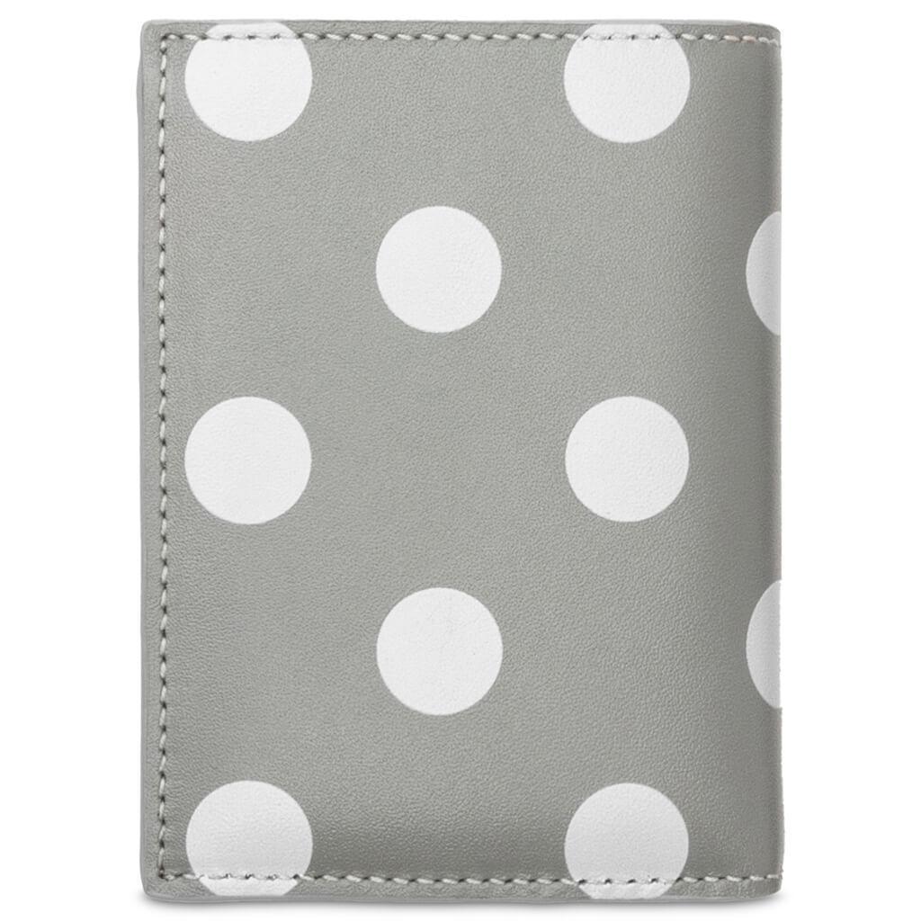 Comme des Garcons Polka Dots Wallet - Grey Male Product Image