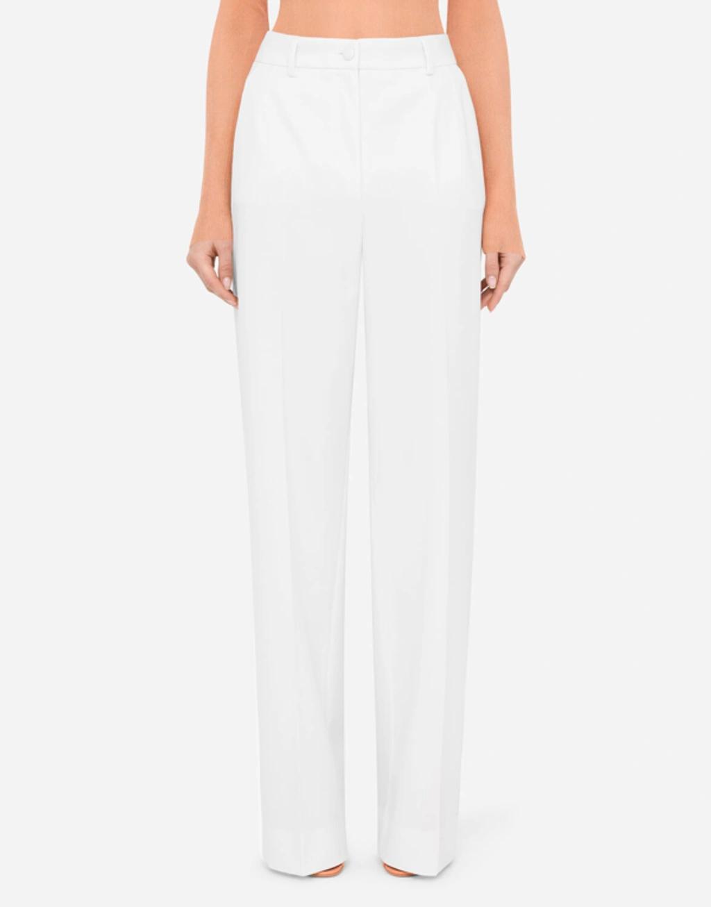 DOLCE & GABBANA Wool Pants In Natural_white Product Image