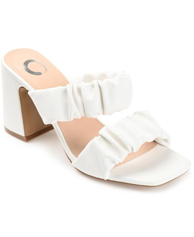 Journee Collection Zoee Womens Dress Sandals White Product Image