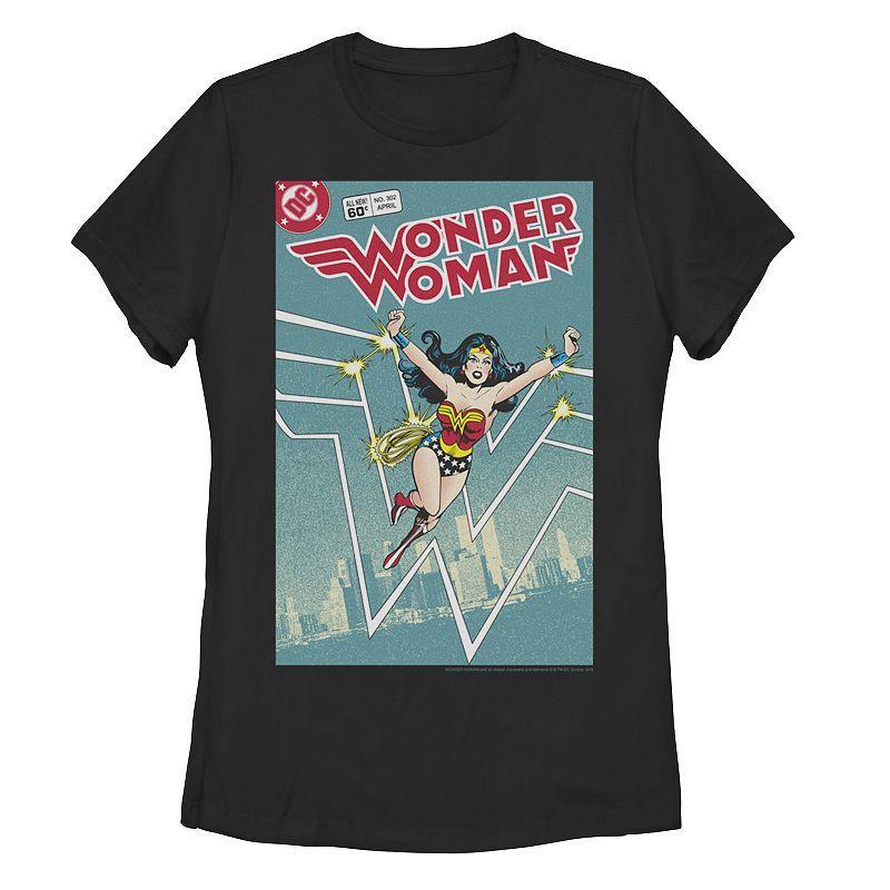 Juniors DC Comics Wonder Woman Retro Graphic Tee, Girls Athletic Grey Product Image