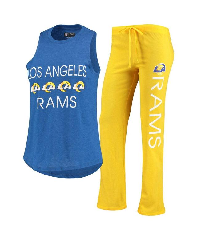 Womens Concepts Sport /Royal Los Angeles Rams Muscle Tank Top & Pants Sleep Set Product Image