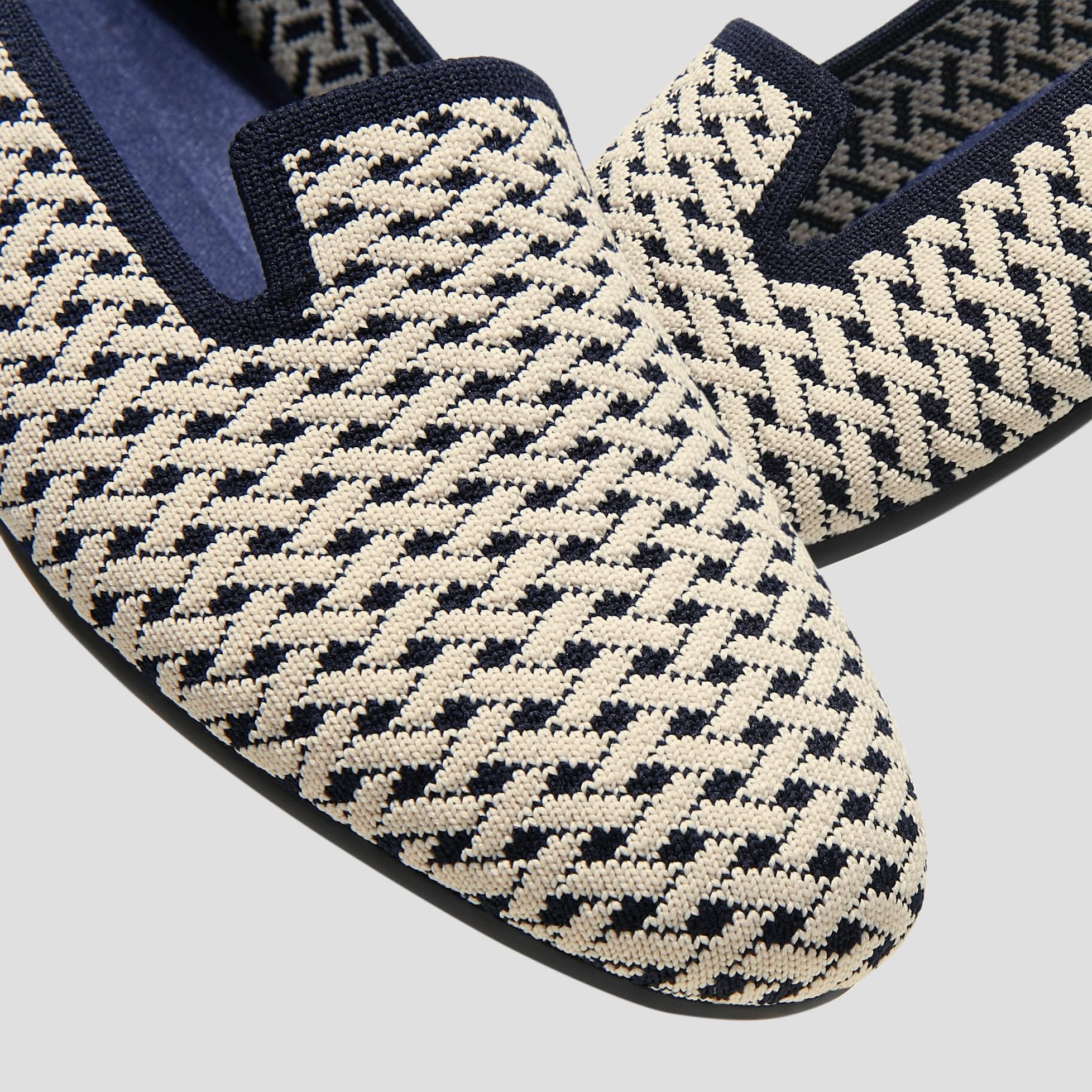 Round-Toe Woven Knit Loafer (Audrey) Product Image