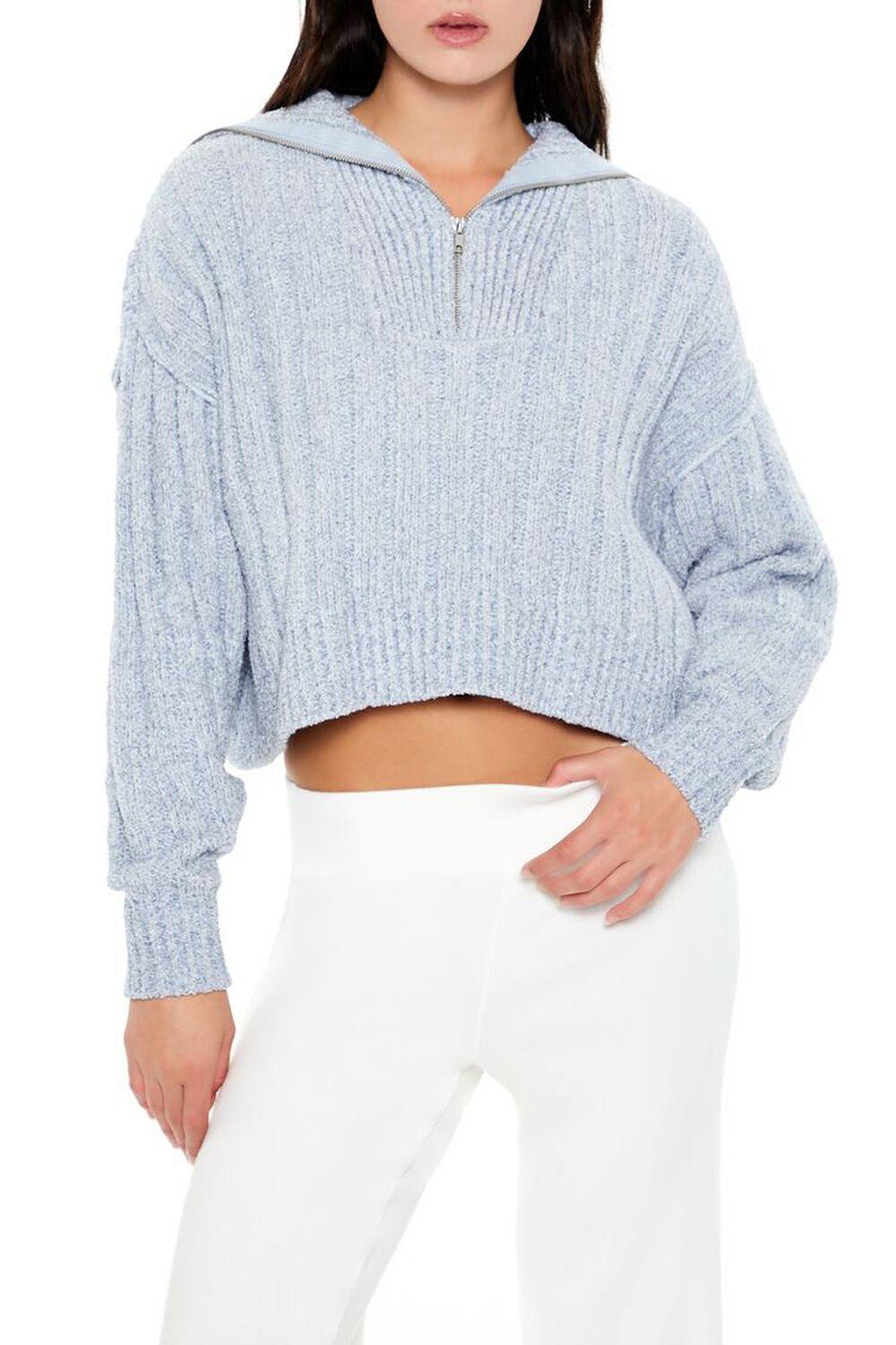 Ribbed Half-Zip Sweater | Forever 21 Product Image