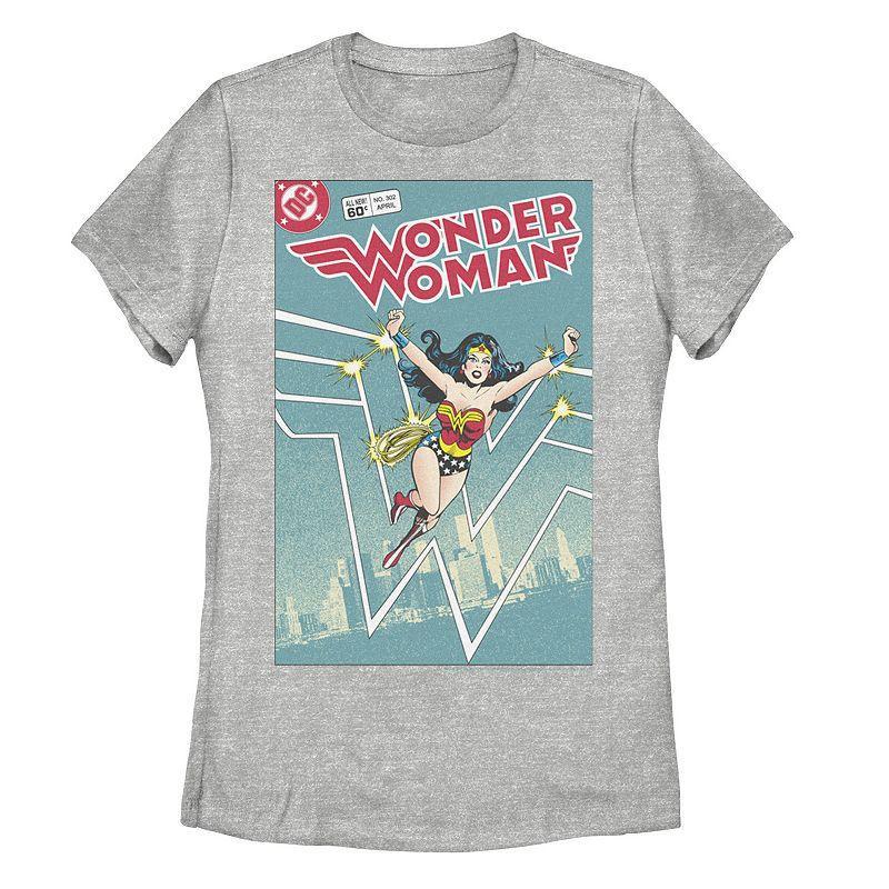 Juniors DC Comics Wonder Woman Retro Graphic Tee, Girls Athletic Grey product image